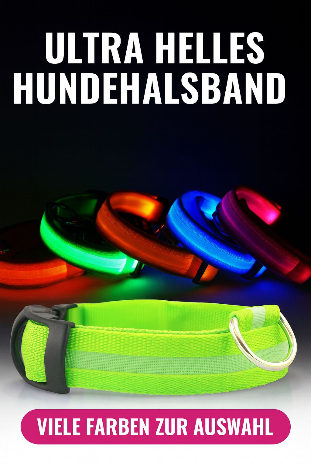 BrightBuddy LED-Hundehalsband – Mehr Sicherheit für deinen Liebling